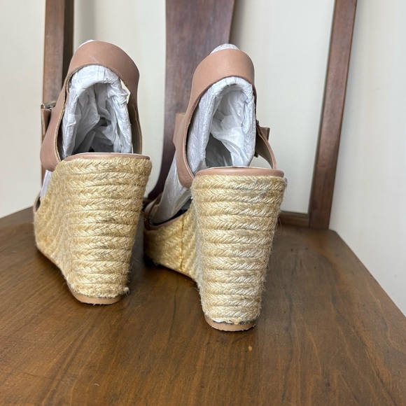 Vince Camuto Tan Leather Wedge Sandals - Picture 5 of 14